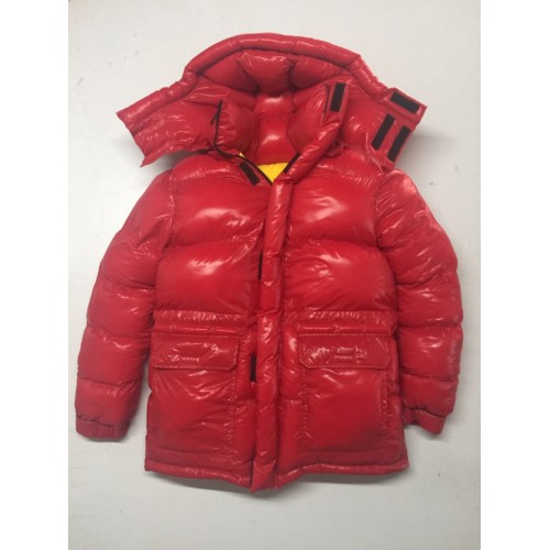 Unisex glossy nylon wet look winter jacket down jacket S - 3XL 1088DJ