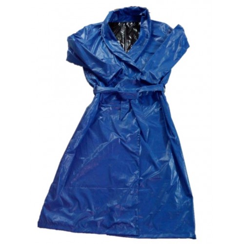 Glossy nylon wet look bathrobe nightgown M - 3XL 1060BM-B